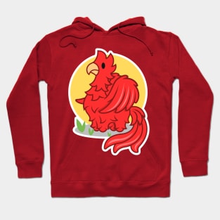 Red feather Hoodie